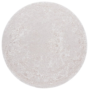 Safavieh Reflection Elegant Round Rug - Timeless Design, Soft Textures, And Classic Charm For Your Home Decor Creme ,Ivory 60% Polyester,40% Polypropylene Rft664d-12sq