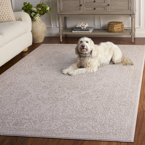 Safavieh Reflection Ivory White Runner Rug — Low-Profile 3/8" Pile, Durable Power-Loomed Design, Stain-Resistant 2'-3" x 8'-0" RFT664E-28