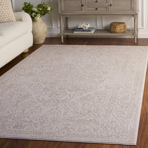 Safavieh Reflection Ivory White Runner Rug — Low-Profile 3/8" Pile, Durable Power-Loomed Design, Stain-Resistant 2'-3" x 8'-0" RFT664E-28