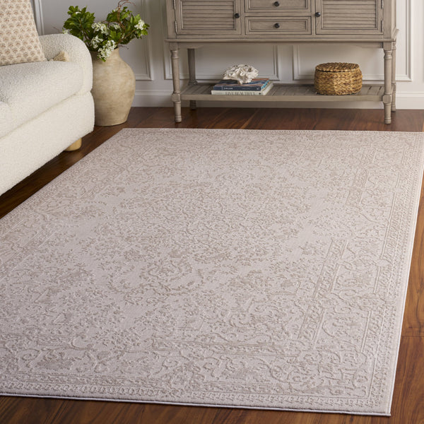 Safavieh Reflection Ivory White Runner Rug — Low-Profile 3/8" Pile, Durable Power-Loomed Design, Stain-Resistant 2'-3" x 8'-0" RFT664E-28