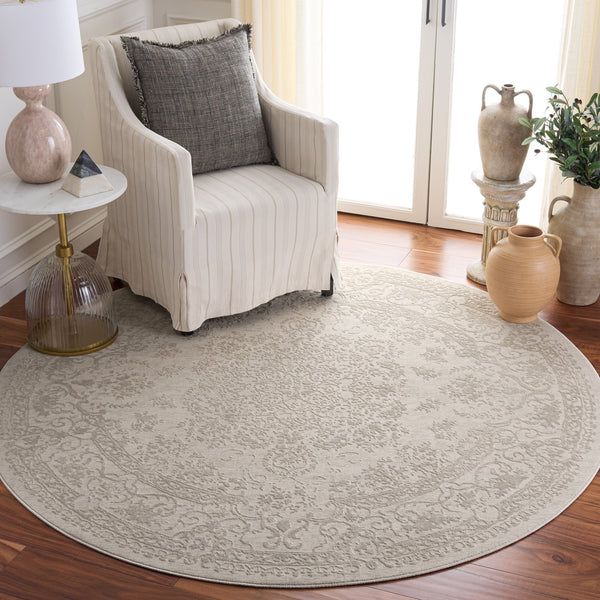 Safavieh Reflection Ivory White Runner Rug — Low-Profile 3/8" Pile, Durable Power-Loomed Design, Stain-Resistant 2'-3" x 8'-0" RFT664E-28