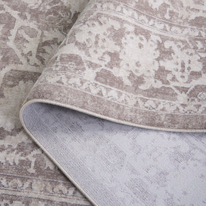 Safavieh Reflection Elegant Round Turkish Rug - Timeless Design For Sophisticated Living Spaces And Decor Beige ,Cream 60% Polyester,40% Polypropylene Rft665a-10r