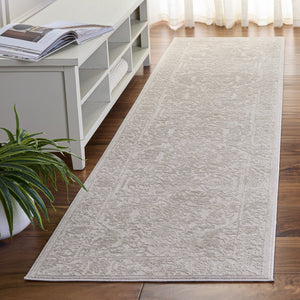 Safavieh Reflection Ivory-White Low-Profile Area Rug — Power-Loomed Turkish Durability, Timeless Neutral Elegance 8'-0" x 10'-0" RFT665E-8