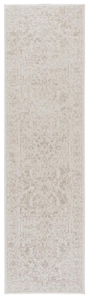 Safavieh Reflection Ivory And White Round Rug — Timeless Floral Motif, Power-Loomed In Turkey, Durable Elegance 6'-7" x 6'-7" RFT665E-7R