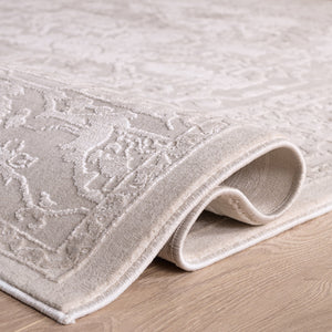 Safavieh Reflection Ivory White Runner Rug — Low-Profile 3/8" Pile, Power-Loomed Turkey, Durable Stain-Resistant Decor 2'-3" x 8'-0" RFT665E-28