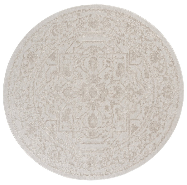 Safavieh Reflection Ivory White Runner Rug — Low-Profile 3/8" Pile, Power-Loomed Turkey, Durable Stain-Resistant Decor 2'-3" x 8'-0" RFT665E-28