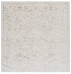 Safavieh Reflection Ivory-White Low-Profile Area Rug — Power-Loomed Turkish Durability, Timeless Neutral Elegance 8'-0" x 10'-0" RFT665E-8