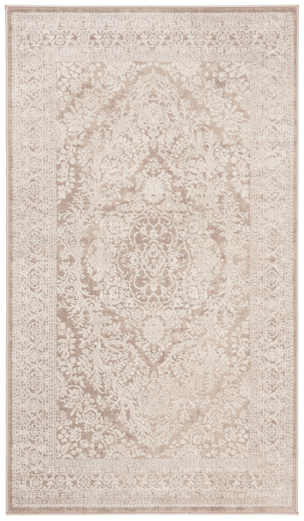 Safavieh Reflection Elegant Round Area Rug With Floral Motifs - Timeless Luxury For Every Home Decor Space Beige ,Cream 60% Polyester,40% Polypropylene Rft668a-218