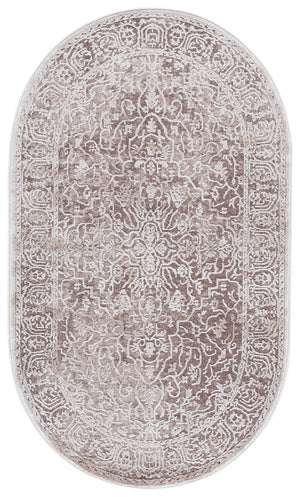 Safavieh Reflection Elegant Round Area Rug - Timeless Floral Motif, Plush Comfort, Perfect For Any Decor Beige ,Cream 60% Polyester,40% Polypropylene Rft670a-68