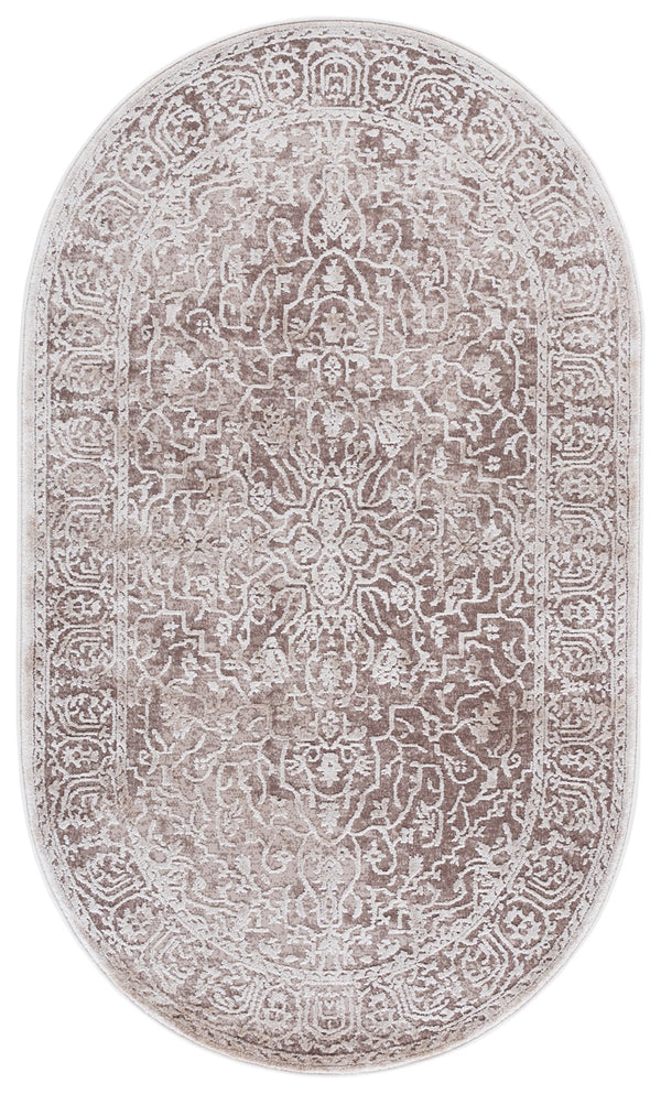 Safavieh Reflection Elegant Round Area Rug - Timeless Floral Motif, Plush Comfort, Perfect For Any Decor Beige ,Cream 60% Polyester,40% Polypropylene Rft670a-68