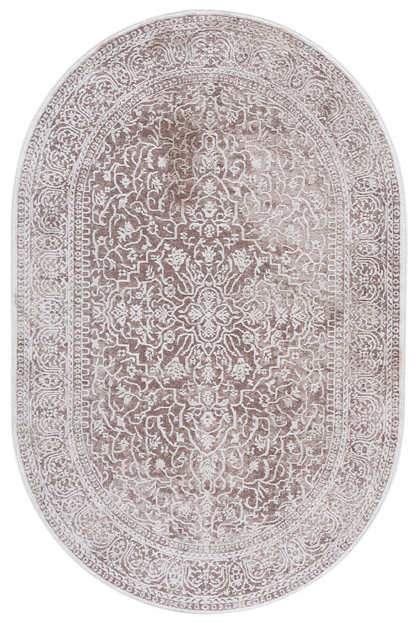 Safavieh Reflection Elegant Round Area Rug - Timeless Floral Motif, Plush Comfort, Perfect For Any Decor Beige ,Cream 60% Polyester,40% Polypropylene Rft670a-68