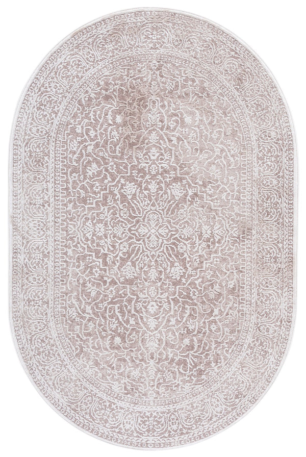 Safavieh Reflection Elegant Oval Area Rug - Cozy Traditional Home Decor For Timeless Charm And Comfort Beige ,Cream 60% Polyester,40% Polypropylene Rft670a-4ov