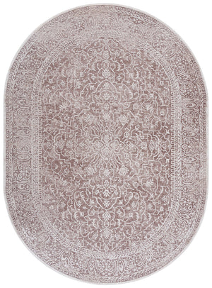 Safavieh Reflection Elegant Round Area Rug - Timeless Floral Motif, Plush Comfort, Perfect For Any Decor Beige ,Cream 60% Polyester,40% Polypropylene Rft670a-68