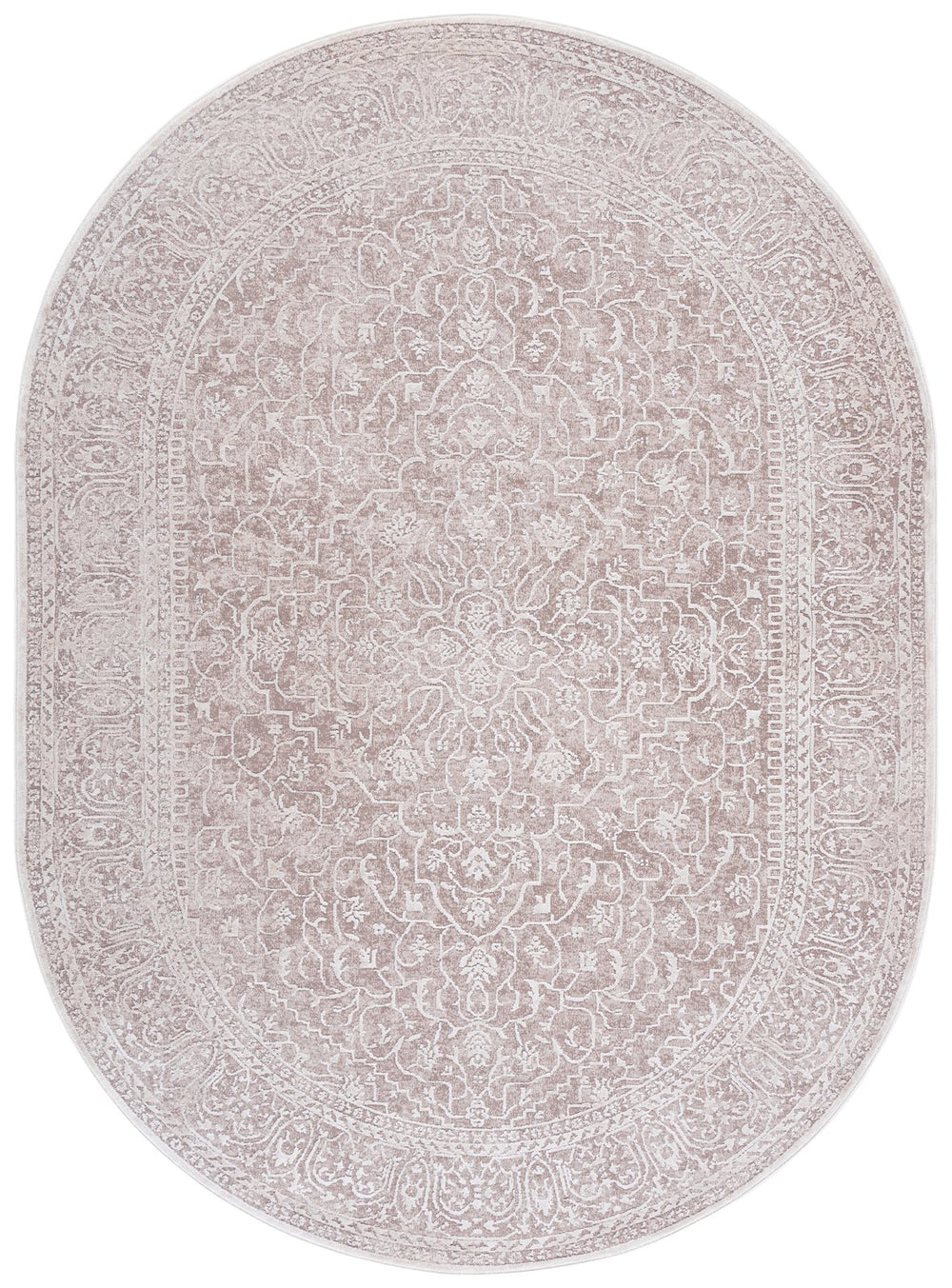 Safavieh Reflection Elegant Oval Area Rug - Cozy Traditional Home Decor For Timeless Charm And Comfort Beige ,Cream 60% Polyester,40% Polypropylene Rft670a-8ov