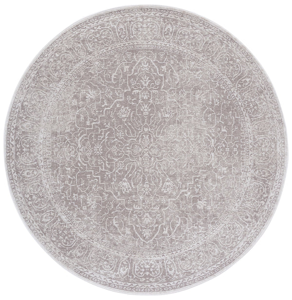 Safavieh Reflection Elegant Round Area Rug - Timeless Floral Motif, Plush Comfort, Perfect For Any Decor Beige ,Cream 60% Polyester,40% Polypropylene Rft670a-68
