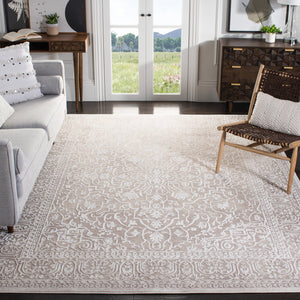 Safavieh Reflection Elegant Round Area Rug - Timeless Floral Motif, Plush Comfort, Perfect For Any Decor Beige ,Cream 60% Polyester,40% Polypropylene Rft670a-68