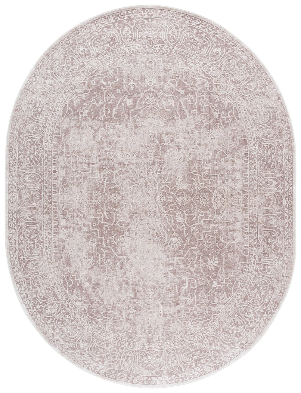 Safavieh Reflection Elegant Oval Area Rug - Cozy Traditional Home Decor For Timeless Charm And Comfort Beige ,Cream 60% Polyester,40% Polypropylene Rft670a-8ov