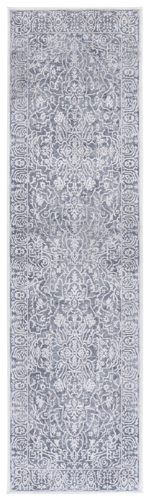 Safavieh Reflection Runner Rug - Elegant Power Loomed Design For Hallways, Crafted In Turkey For Timeless Style Dark Grey ,Cream 60% Polyester,40% Polypropylene Rft670b-68