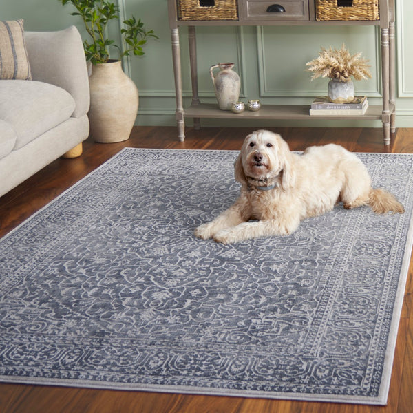 Safavieh Reflection Runner Rug - Elegant Power Loomed Design For Hallways, Crafted In Turkey For Timeless Style Dark Grey ,Cream 60% Polyester,40% Polypropylene Rft670b-68