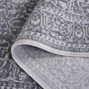 Safavieh Reflection Runner Rug - Elegant Power Loomed Design For Hallways, Crafted In Turkey For Timeless Style Dark Grey ,Cream 60% Polyester,40% Polypropylene Rft670b-68