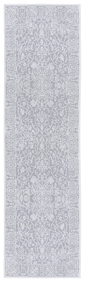 Safavieh Reflection Elegant Round Area Rug - Timeless Floral Motif, Plush Comfort, Perfect For Any Decor Light Grey ,Cream 60% Polyester,40% Polypropylene Rft670c-5ov