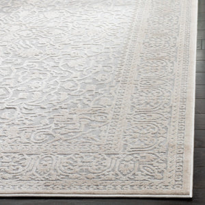 Safavieh Reflection Runner Rug - Elegant Power Loomed Design For Hallways, Crafted In Turkey For Timeless Style Light Grey ,Cream 60% Polyester,40% Polypropylene Rft670c-11sq
