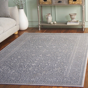 Safavieh Reflection Runner Rug - Elegant Power Loomed Design For Hallways, Crafted In Turkey For Timeless Style Light Grey ,Cream 60% Polyester,40% Polypropylene Rft670c-11sq