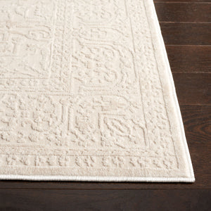 Safavieh Reflection Elegant Round Area Rug - Timeless Floral Motif, Plush Comfort, Perfect For Any Decor Creme ,Ivory 60% Polyester,40% Polypropylene Rft670d-218