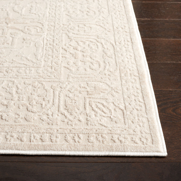 Safavieh Reflection Elegant Round Area Rug - Timeless Floral Motif, Plush Comfort, Perfect For Any Decor Creme ,Ivory 60% Polyester,40% Polypropylene Rft670d-218