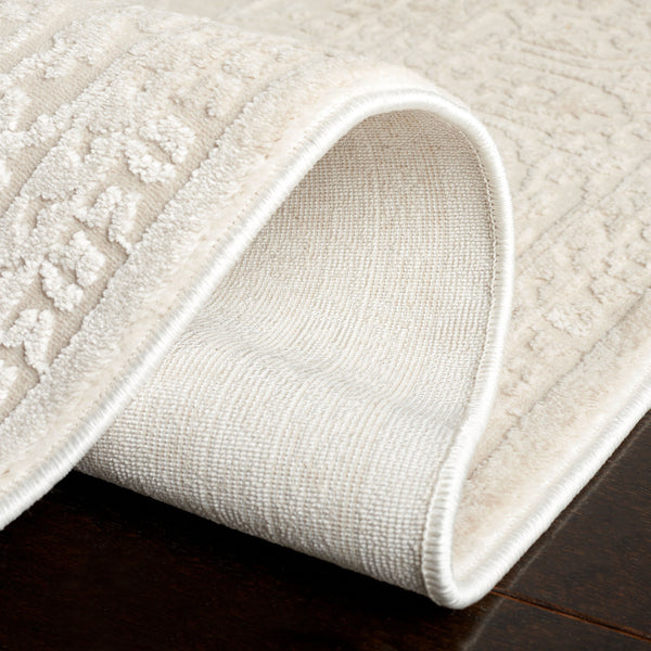 Safavieh Reflection Elegant Round Area Rug - Timeless Floral Motif, Plush Comfort, Perfect For Any Decor Creme ,Ivory 60% Polyester,40% Polypropylene Rft670d-218