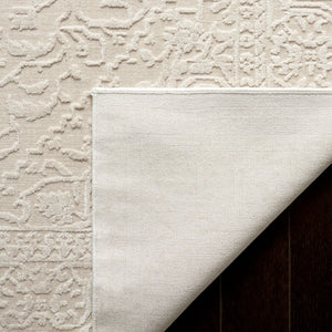 Safavieh Reflection Elegant Round Area Rug - Timeless Floral Motif, Plush Comfort, Perfect For Any Decor Creme ,Ivory 60% Polyester,40% Polypropylene Rft670d-218