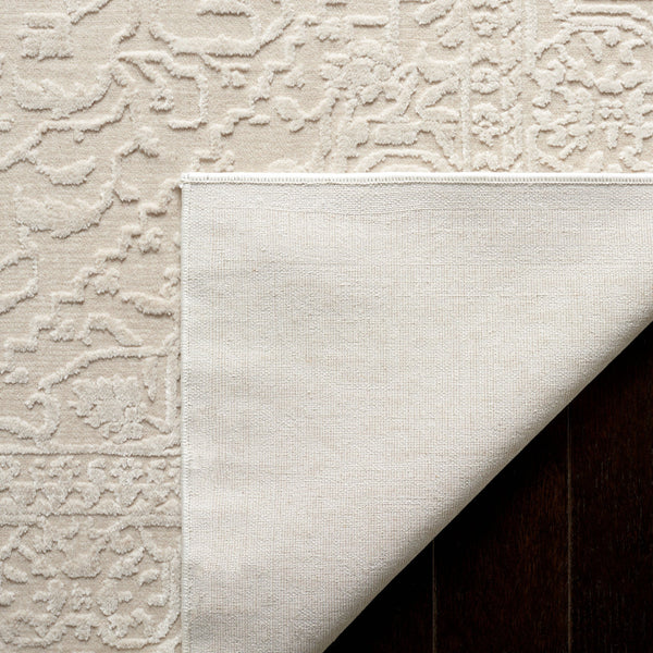 Safavieh Reflection Elegant Round Area Rug - Timeless Floral Motif, Plush Comfort, Perfect For Any Decor Creme ,Ivory 60% Polyester,40% Polypropylene Rft670d-218