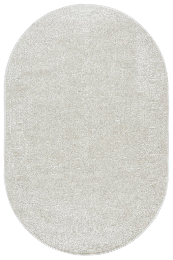 Safavieh Reflection Elegant Round Area Rug - Timeless Floral Motif, Plush Comfort, Perfect For Any Decor Creme ,Ivory 60% Polyester,40% Polypropylene Rft670d-218