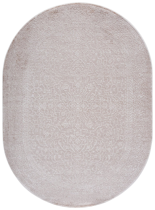 Safavieh Reflection Elegant Round Area Rug - Timeless Floral Motif, Plush Comfort, Perfect For Any Decor Creme ,Ivory 60% Polyester,40% Polypropylene Rft670d-218