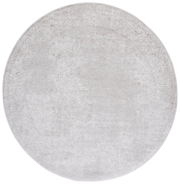 Safavieh Reflection Elegant Round Area Rug - Timeless Floral Motif, Plush Comfort, Perfect For Any Decor Creme ,Ivory 60% Polyester,40% Polypropylene Rft670d-218