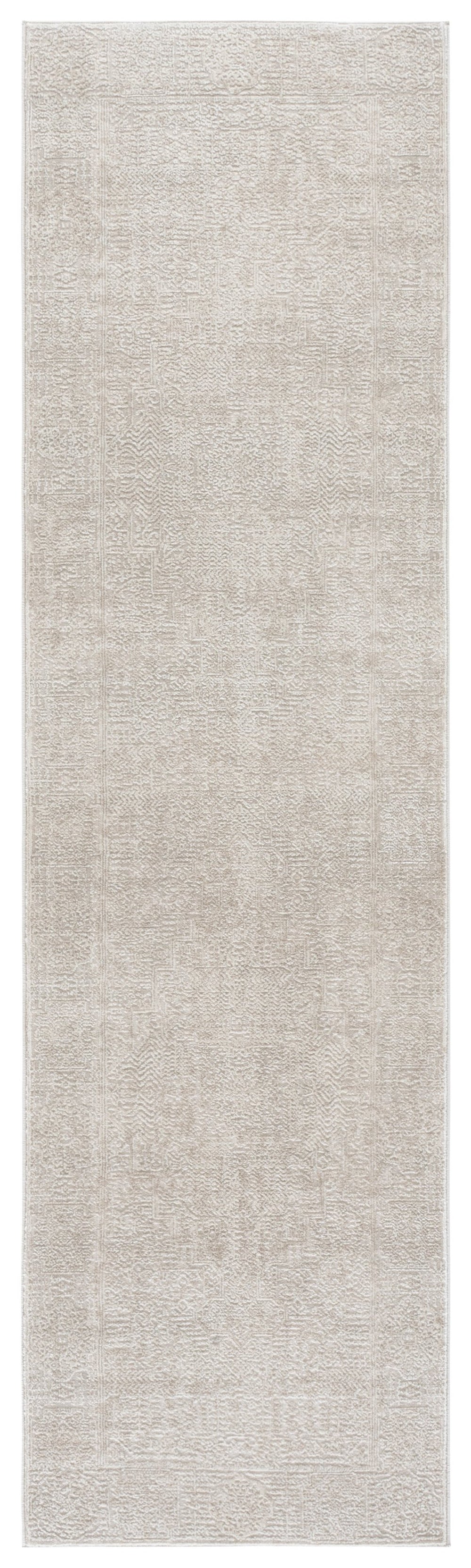 Safavieh Reflection Ivory And White Runner Rug — Low-Profile Durable Hallway Carpet, Power-Loomed Turkish Quality 2'-3" x 8'-0" RFT672B-28
