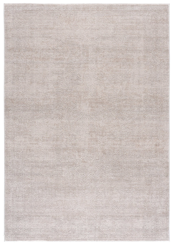 Safavieh Reflection Timeless Ivory And White Power-Loomed Rug From Turkey — Low-Pile, Durable Elegance 6'-7" x 6'-7" RFT672B-7SQ