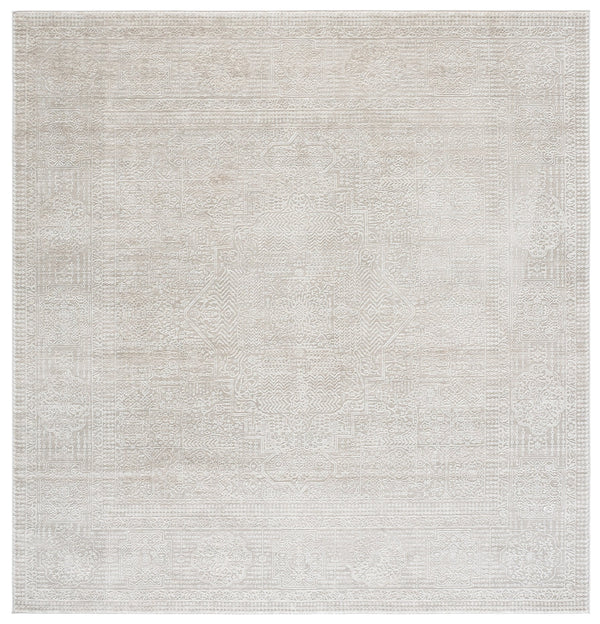 Safavieh Reflection Soft Ivory & White Area Rug – Low-Profile Power-Loomed Traditional Design, Durable Comfort 5'-1" x 7'-6" RFT672B-5