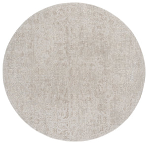 Safavieh Reflection Timeless Round Beige Ivory Area Rug — Low-Profile Power-Loomed Turkish Craftsmanship 6'-7" x 6'-7" RFT674B-7R