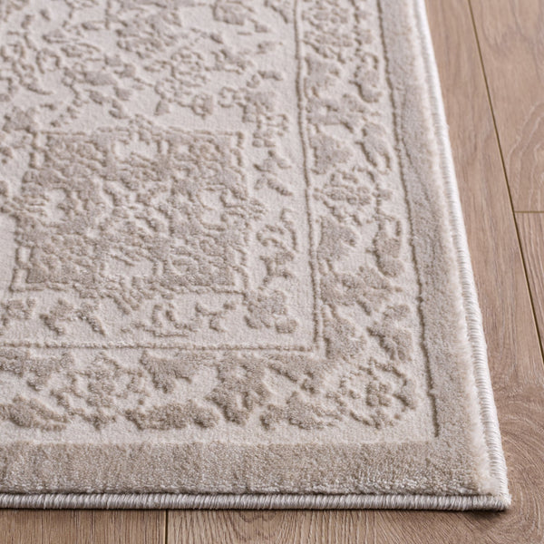 Safavieh Reflection Ivory And White Area Rug — Low-Profile Power-Loomed Turkish Rug For Timeless Elegance And Comfort 4'-0" x 6'-0" RFT676A-4