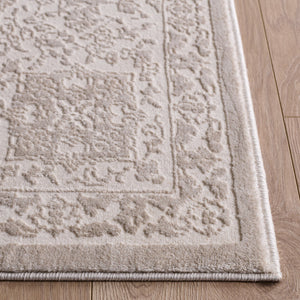 Safavieh Reflection Ivory Round Area Rug — Low-Profile 3/8" Pile, Power-Loomed Turkey, Durable Soft Texture 6'-7" x 6'-7" RFT676A-7R
