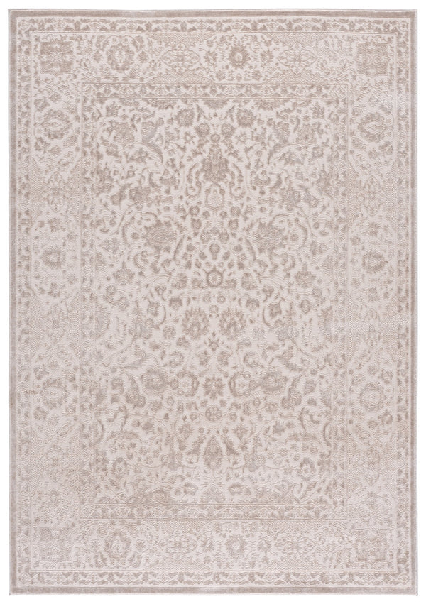 Safavieh Reflection Ivory Round Area Rug — Low-Profile 3/8" Pile, Power-Loomed Turkey, Durable Soft Texture 6'-7" x 6'-7" RFT676A-7R