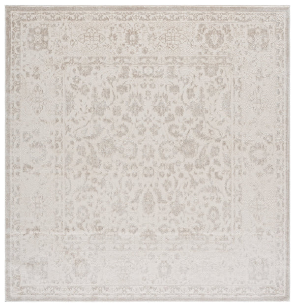 Safavieh Reflection Ivory And White Area Rug — Low-Profile Power-Loomed Turkish Rug For Timeless Elegance And Comfort 4'-0" x 6'-0" RFT676A-4