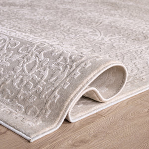 Safavieh Reflection Ivory Beige Square Rug — Low-Profile Power-Loomed Design For Timeless Softness & Durability 6'-7" x 6'-7" RFT678A-7SQ