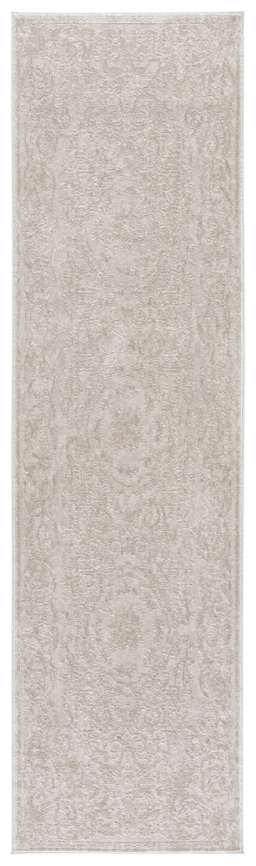 Safavieh Reflection Ivory And White Runner Rug — Low-Profile Power-Loomed Elegance For Hallways & Entryways 2'-3" x 8'-0" RFT680A-28