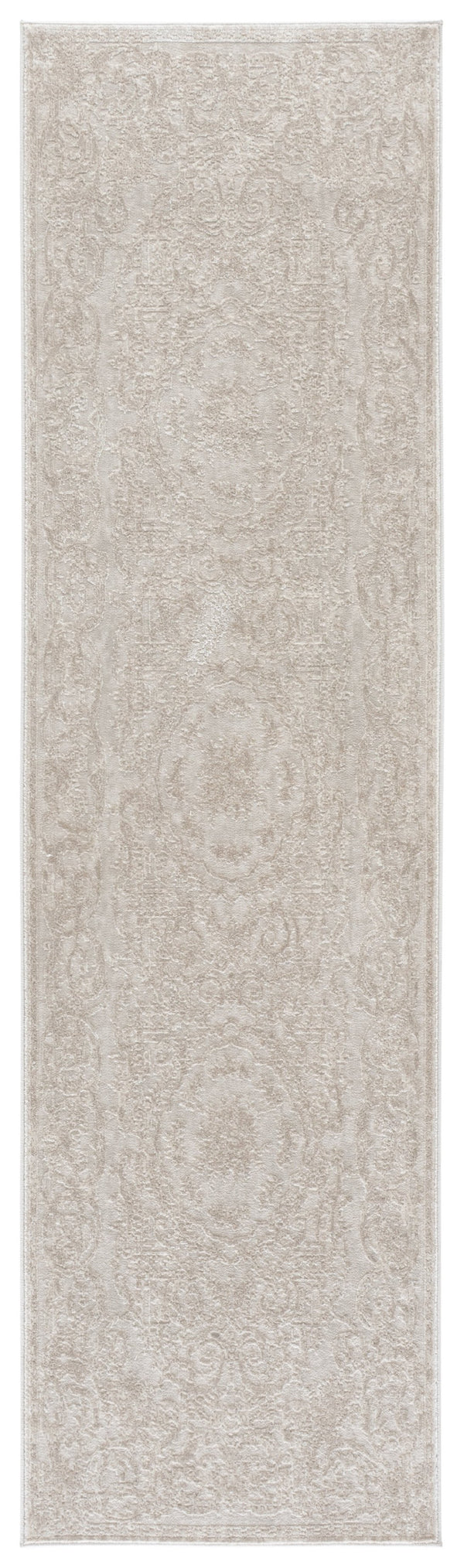 Safavieh Reflection Ivory And White Runner Rug — Low-Profile Power-Loomed Elegance For Hallways & Entryways 2'-3" x 8'-0" RFT680A-28