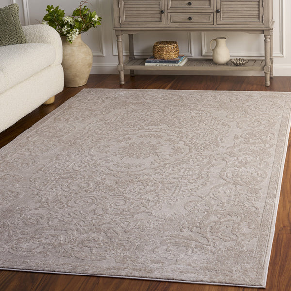Safavieh Reflection Ivory And White Runner Rug — Low-Profile Power-Loomed Elegance For Hallways & Entryways 2'-3" x 8'-0" RFT680A-28
