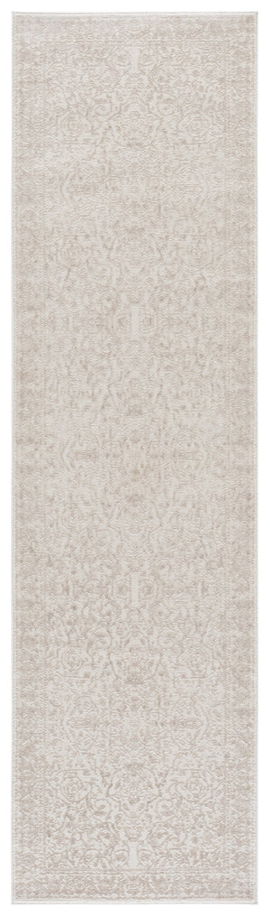 Safavieh Reflection Ivory And White Traditional Area Rug — Low-Profile Power-Loomed Turkish Blend For Living Rooms 5'-1" x 7'-6" RFT682A-5