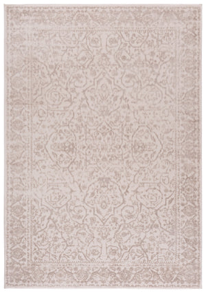 Safavieh Reflection Ivory & White Turkish Power-Loomed Rug — Low-Profile, Stain-Resistant Elegance For Living Spaces 6'-7" x 6'-7" RFT682A-7SQ