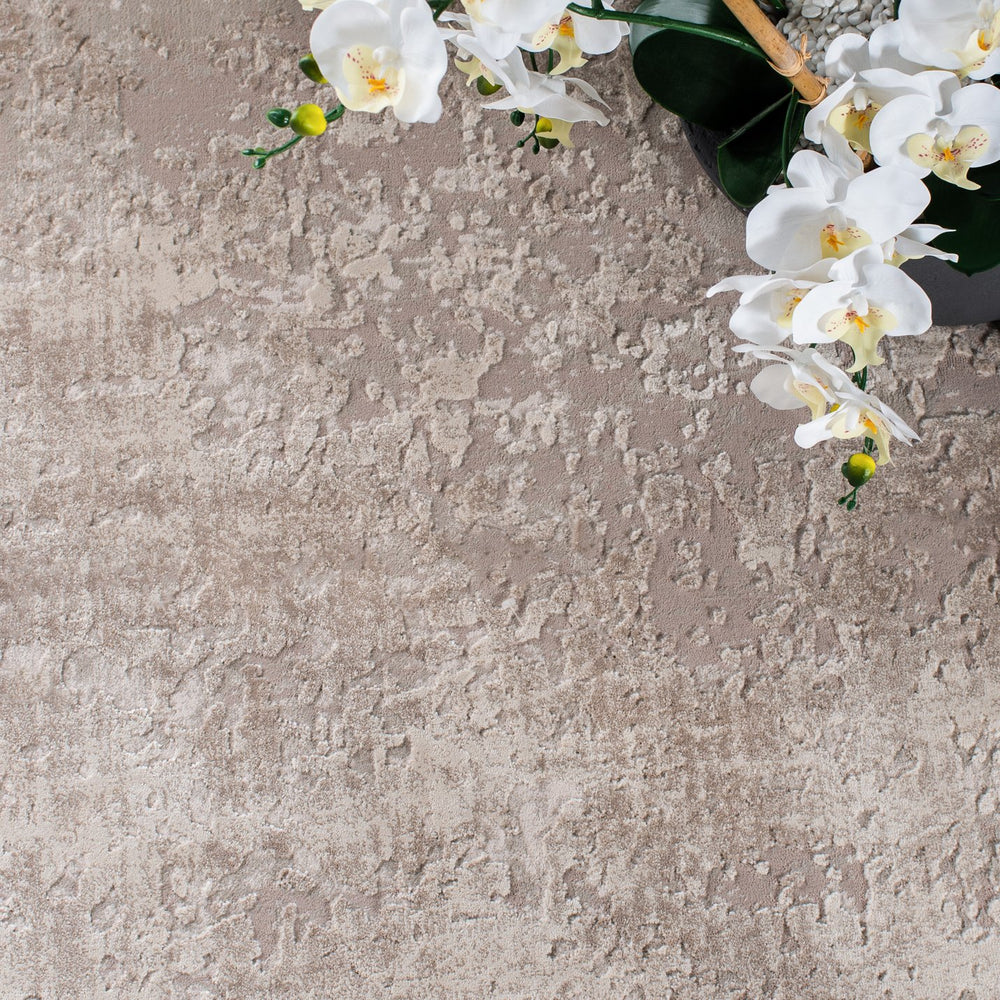 Safavieh Reflection Modern Beige Grey Area Rug - 5'1" X 7'6" Turkish Power Loomed Elegance For Your Home Beige ,Grey 60% Polyester,40% Polypropylene Rftc716a-5